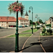 Mât d'éclairage public Héros - en acier - robuste avec ornements ouvragés et raccord GAZ 3/4_1