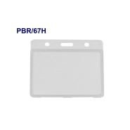 Porte-badge rigide - Format CB pour cartes 86 x 54 mm - Boîtier refermable jusqu'à 3 cartes - Ref PBR/67_1