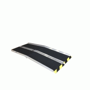 Rampe pliable eco+ 155cm x 74cm - Aluminium antidérapant - Charge 250kg - WORHAN_1