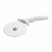 Roulette à pizza professionnelle - Blanc HACCP spécial produits laitiers  - 102 mm | Hygiplas_1