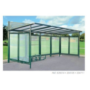 Abri cycles Conviviale® - Jesignale - structure en acier - toiture polycarbonate anti-UV - modulable_1