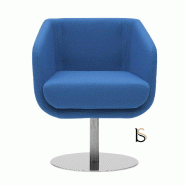 Fauteuil SHELLY - Softline - Divina III bleu 756_1