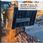 Godet broyeur CB 1200 - Broyage de béton armé et déchets de démolition - Capacité 0,45 à 0,60 m³_1