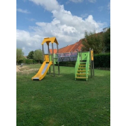 Jeu multi-tours en acier inoxydable et PEHD pour aire de jeux - Conforme EN1176 - Référence BT11139_1