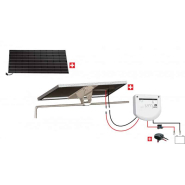 Kit solaire nautisme 100W 12V UNITECK inclinable - Panneau monocristallin, régulateur MPPT et support portique_1