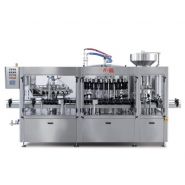 Système monobloc pour encapsulage et étiquetage des bouteilles