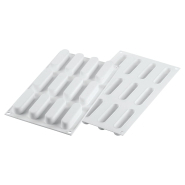 Moule en silicone professionnel pour 6 éclairs - Dimensions plaque 30 x 17,5 cm - Résistance -60°C à +230°C - Silikomart_1