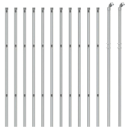 Vidaxl clôture à mailles losangées argenté 1x25 m 154009_1