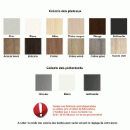 Bureau bench 2 personnes Star - Mobel Linea. - 100, Anthracite, Anthracite mat_1