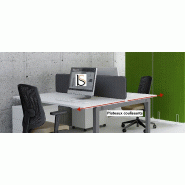 Bureau bench 2 personnes Yan C - MDD. - Blanc, 120, Anthracite_1