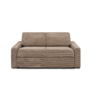 Canapé-lit DREAMER 2-3 places convertible EXPRESS - Matelas 16 cm - Velours côtelé caramel 120x197 cm_1