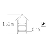 Maisonnette de jeu Unimini Gillian réf-8047320 - Hags - Dimensions compactes et adaptée aux enfants de 1 à 5 ans_1