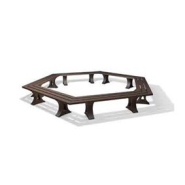 Banc rond sans dossier RONCADE - Idéal pour entourages d'arbre - ADS EQUIPEMENTS EURL_1