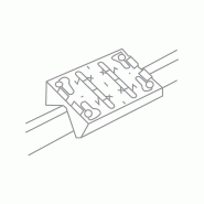 Patin profilé à fixation velcro 80 x 133 mm rayon 6 mm pour ponceuse linéaire fes0205 référence fes085