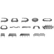 Table pliante - Polyéthylène pur - Antichoc, hydrofuge et UV - Acier indestructible - Dimensions 183x76,2x74 cm ou 152,4x76,2x74 cm_1