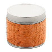 Bougie senteur vanille - parfumée en boîte en étain - couleur orange - 106g_1
