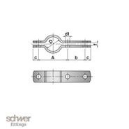 Colliers de fixation - Schwer Fittings - RS-C-B selon DIN 3567 Form B, vis et écrous inclus_1
