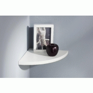 Étagère murale blanc satiné - MDF, l.23.5 x h.1.8 x p.23.5 cm, épaisseur 18 mm - Fixation invisible_1