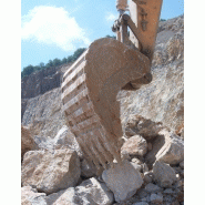 Godet xhd enrochement pelle de 13 à 65 tonnes