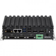 PC Fanless connectique face avant - Celeron J3455E Quad Core, 4xUSB, 2xLAN, 3xCOM - Référence: NISE-108_1