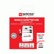 SKROSS MUV AC30PD White Adaptateur de voyage, monde_1