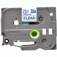 Brother TZE-133 ruban d'étiquette Bleu sur transparent_1