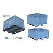 Caisse-palette industrielle ajourée 692 litres - PEHD 100% vierge - Dimensions 1200x1000x785 mm - Charge max. 600 kg_1