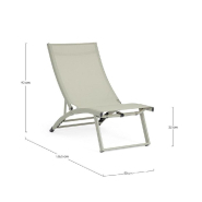 Fauteuil lounge inclinable Taylor Breeze  53 x 166,5 x 90 cm - par 2_1