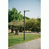 Lampadaire urbain Rama LED - 144 W - Acier galvanisé - Hauteur 9,2 m - Éclairage orienté vers la chaussée_2