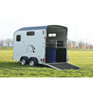 Remorque pour transport d'animaux - 2 places + sellerie - cheval liberté multimax_1