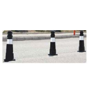 Borne à mémoire de forme en thermoplastique élastomère teinté - HEXA FLEX - Résistante et flexible - STI Balisage routier_1