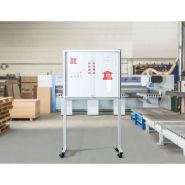 Vitrine d'affichage d'intérieur à portes coulissantes - fond magnétique ou liège - formats jusqu'à 27 feuilles A4_1