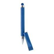 Stylo stylet - stylo à bille en papier recyclé avec capuchon assorti et fonction tactile - encre bleue_1