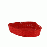 Corbeille coeur bambour rouge Corso 32x30 -_1