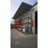 Rayonnage cantilever galvanisé super lourd - stockage de charges longues en extérieur avec protection_1