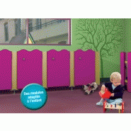 Cabines sanitaires baby - Hauteur 100 cm - Épaisseur parois 10 mm avec calage anti-pince doigt_1