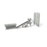 Unité de production de béton avec malaxeurs doubles arbres CEM TP Elba