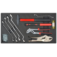 Vidaxl chariot à outils pour atelier avec 1125 outils acier rouge 142248_1