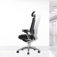Fauteuil de bureau ergonomique IVY - neuf - support lombaire réglable - tissu polyester Mesh - têtière réglable_1