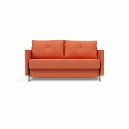 Canapé design convertible Cubed 02 Arms - Innovation Living - Couchage 140x200 cm - Tissu Argus Rust_1