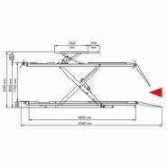 R44ctltnw pont elevateur hydraulique ciseaux 4.4 tonnes version posee avec geometrie_1