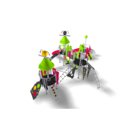 Structure multi-activités métallique Etnik Les Maldives - LD1EK0180 - Ludoparc - 4 tours - 2 à 8 ans_1