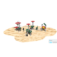 Ar123i - Bac à sable Arena - Gamme Arena pour enfants de 2 à 8 ans - Capacité 15 personnes - Dimensions 5150x3350x1430 mm_1