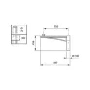 Crosse ClassicStreet - JGB795 MBP-S 750 76 BK - Philips Éclairage - 750 mm - couleur noire_1