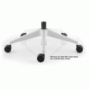 Fauteuil de bureau Wi Max avec coque blanche - Sokoa. - Oui, Vieux rose 102_1