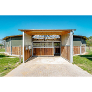 Marcheur suspendu couvert pour chevaux avec rond de longe - 6 à 12 chevaux - Réalisation sur mesure_1