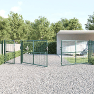 Vidaxl portal de jardin maille vert 500x175 cm acier galvanisé 154540_1