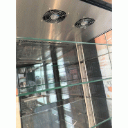 Vitrine réfrigérée panoramique série FUTURE 800 L Noire | Déstockage neuf_1
