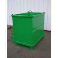 FOP/FIP/FMP - Benne agrégats renforcée à fond ouvrant - Goubard SARL - Capacité 500 à 1000 L_1