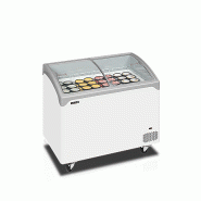Congélateur coffre élégant avec couvercles coulissants vitrés bombés - 218 L | Tefcold - NIC301SCEB_1